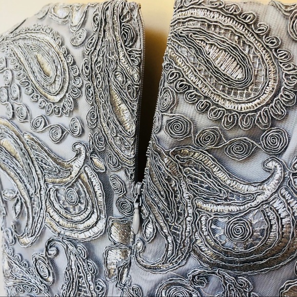 Grey crochet lace dress - Picture 4 of 5